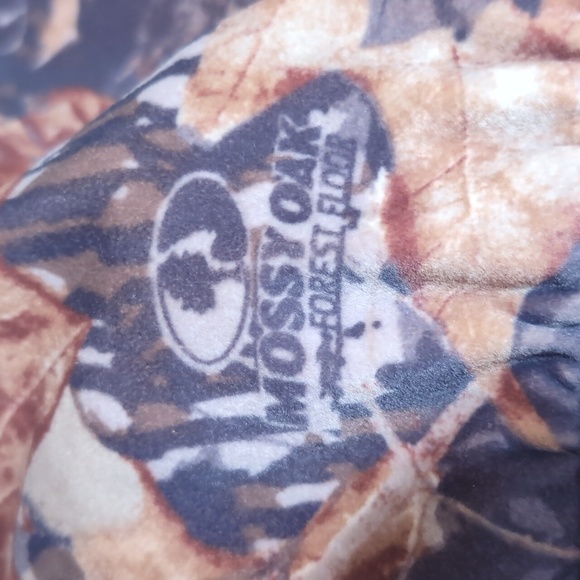 VTG Woolrich Mossy Oak Lightweight Fall Camo Bomber Jacket Size XL Outdoor Guide - Picture 6 of 11